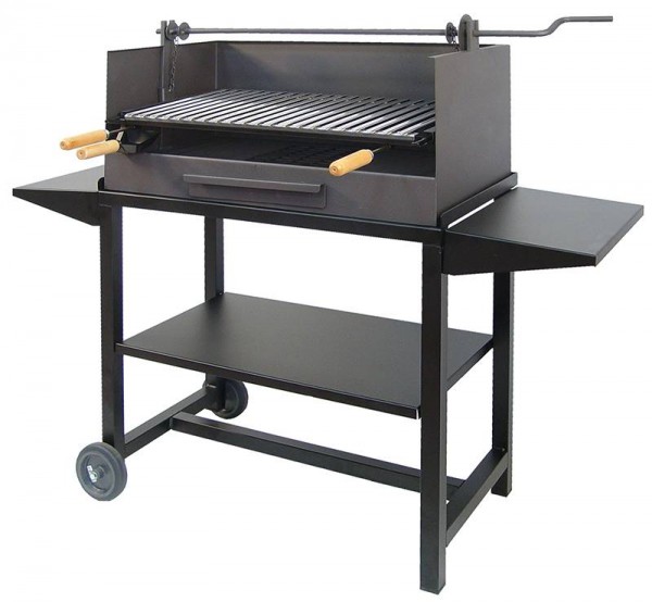  BARBACOA CON ELEVADOR, PARRILLA Y BANDEJAS DE METÁLICAS 50X40X100 CMS