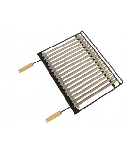 PARRILLA BARBACOA INOX 58X40CMS