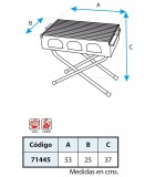 BARBACOA PLEGABLE CON PARRILLA CINCADA 53X25X37CMS