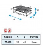 PARRILLA BARBACOA CON PARRILLA HIERRO