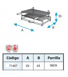 PARRILLA BARBACOA CON PARRILLA INOX