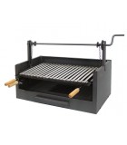 CAJÓN BARBACOA CON ELEVADOR Y PARRILLA INOX 73X40X50CMS