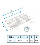 PARRILLA BARBACOA INOX. 72,5-62,5X40CMS