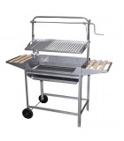 BARBACOA INOXIDABLE CON PARRILLA Y PLANCHA